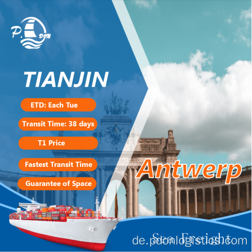 Versandkosten von Tianjin nach Antwerpen